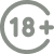 18 plus logo