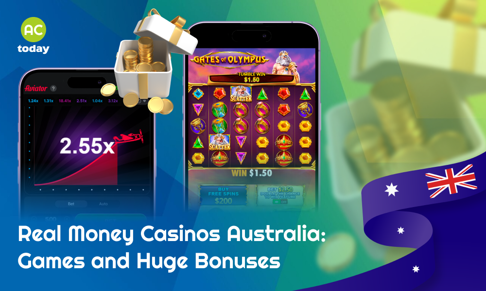 Real money casinos offer players in Australia a variety of games, bonuses and convenient payment options