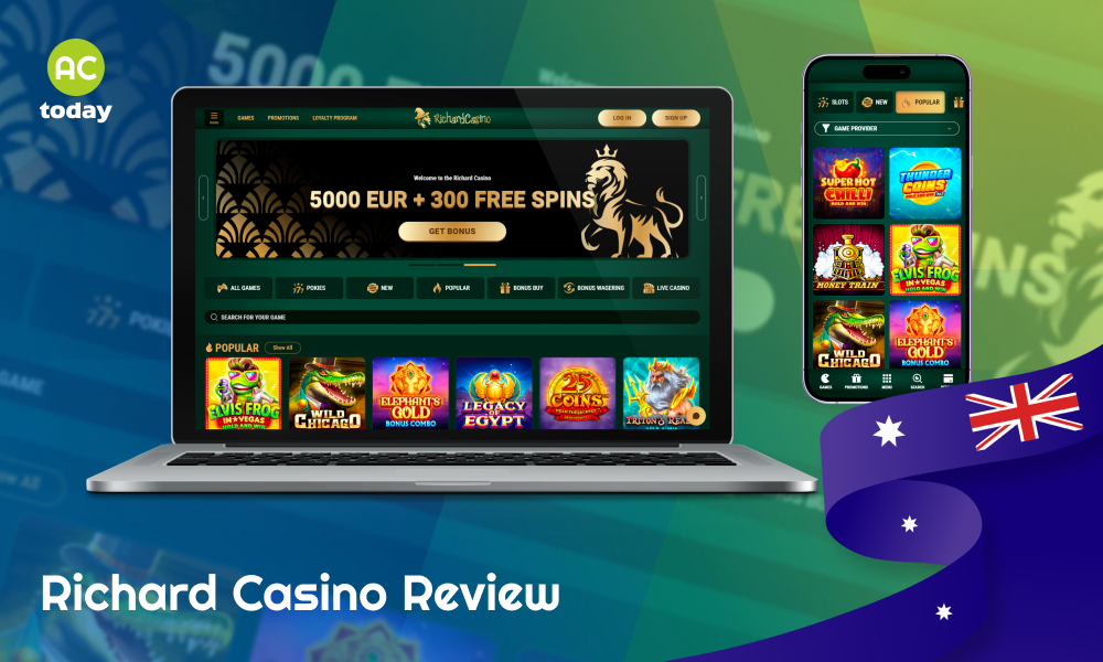 Richard Casino offers Australian players a safe platform with plenty of games and a welcome bonus